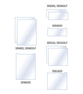 GLASS DIVIDER PLATE NOTCHED 18 X 8 CM